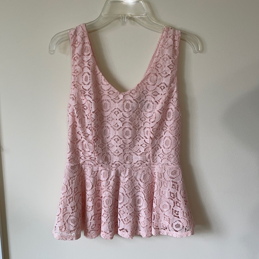 Forever 21 Pink Lace Top